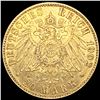 Image 2 : 1902 Germany Prussia Gold 20 Mark UNCIRCULATED
