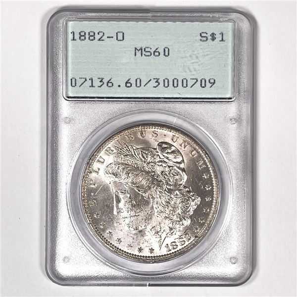 1882-O Morgan Silver Dollar PCGS-MS60
