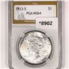 1923-S Silver Peace Dollar PGA-MS64