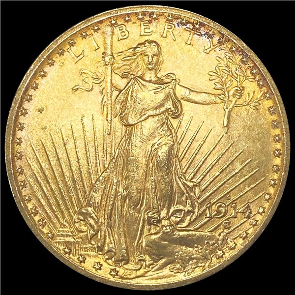 1914-S $20 Gold Double Eagle UNCIRCULATED