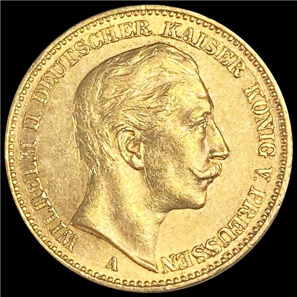 1905 Germany Prussia Gold 20 Mark UNCIRCULATED