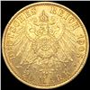 Image 2 : 1905 Germany Prussia Gold 20 Mark UNCIRCULATED