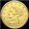1850 $2.50 Gold Quarter Eagle LIGHTLY CIRCULATED