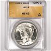 1922 Silver Peace Dollar ANACS-MS63