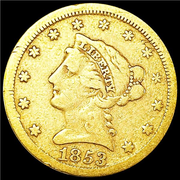 1853 $2.50 Gold Quarter Eagle NICELY CIRCULATED