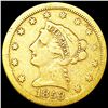 Image 1 : 1853 $2.50 Gold Quarter Eagle NICELY CIRCULATED
