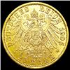 Image 2 : 1905 German Prussia Gold 20 Mark UNCIRCULATED