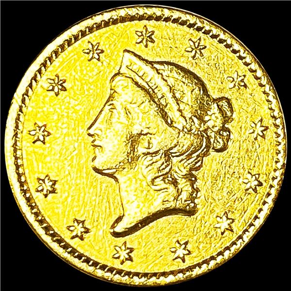 1849 Rare Gold Dollar NEARLY UNCIRCULATED