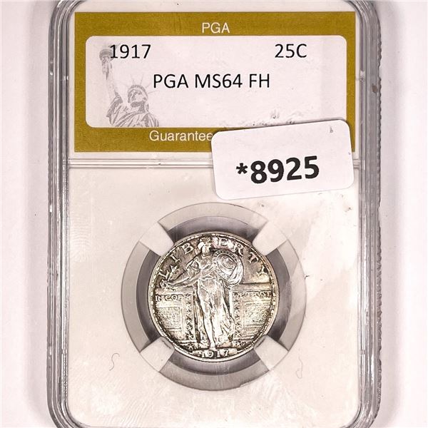 1917 Standing Liberty Quarter PGA-MS64 FH