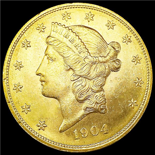 1904 $20 Gold Double Eagle UNCIRCULATED