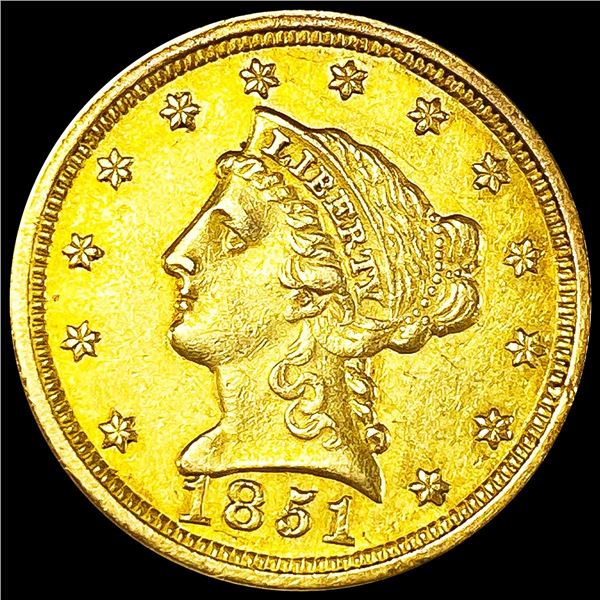 1851 $2.50 Gold Quarter Eagle CLOSELY
