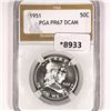 Image 1 : 1951 Franklin Half Dollar PGA-PR67 DCAM