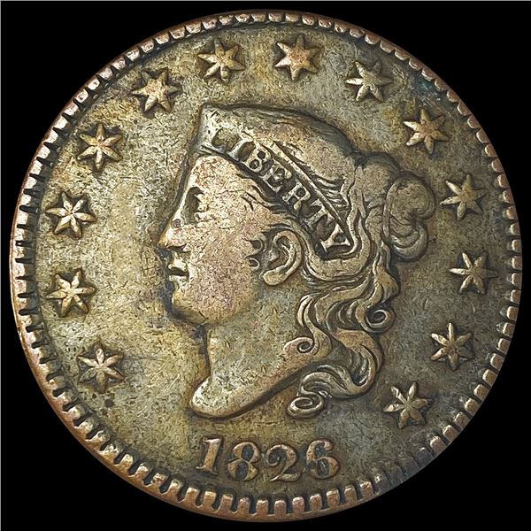 1826 Braided Hair Large Cent NICELY CIRCULATED