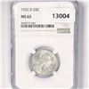 Image 1 : 1932-D Washington Silver Quarter NGC-MS62