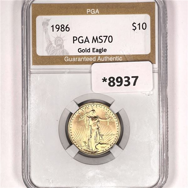 1986 $10 Gold Eagle PGA-MS70