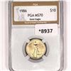 1986 $10 Gold Eagle PGA-MS70