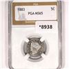 1883 Barber Nickel PGA-MS65