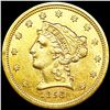 1856 $2.50 Gold Quarter Eagle UNCIRCULATED