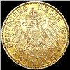 Image 2 : 1903 German Austria Gold 20 Mark UNCIRCULATED
