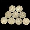 Image 2 : (9) Liberty Victory Nickels NICELY CIRCULATED