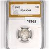Image 1 : 1902 Barber Dime PGA-MS64