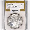 Image 1 : 1882-S Morgan Silver Dollar PGA-MS65