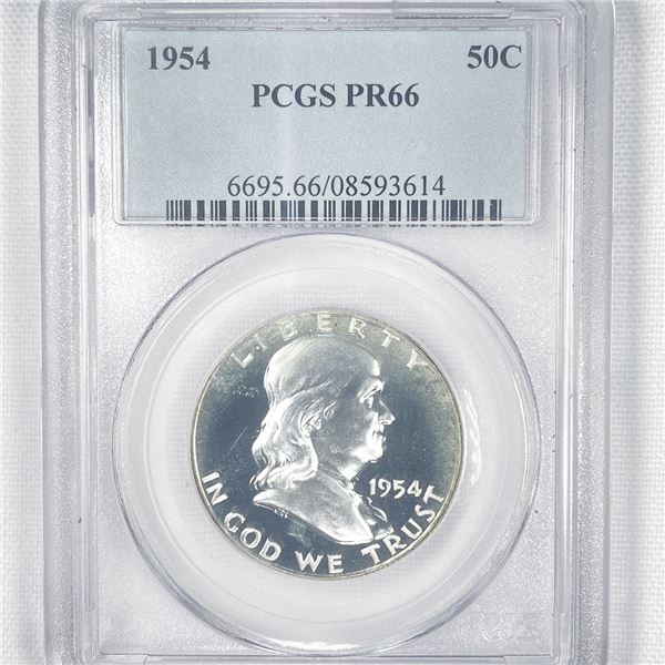 1954 Franklin Half Dollar PCGS-PR66
