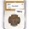 Image 1 : 1837 Large Cent PGA-MS65