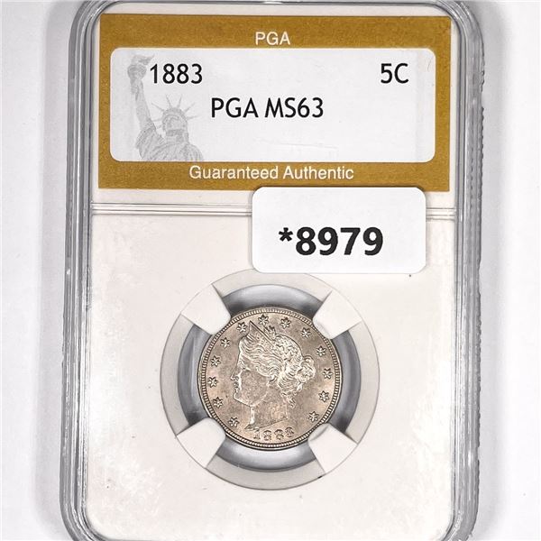 1883 Liberty Victory Nickel PGA-MS63