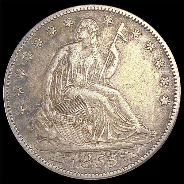 1855-O Arrows Seated Liberty Half CLOSELY UNC