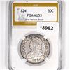 Image 1 : 1824 Capped Bust Half Dollar PGA-AU53