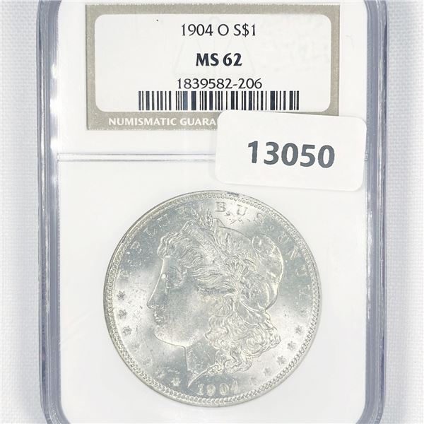 1904-O Morgan Silver Dollar NGC-MS62