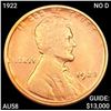 1922 No D Lincoln Wheat Cent CHOICE AU
