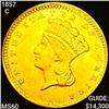 Image 1 : 1857-C Rare Gold Dollar UNCIRCULATED