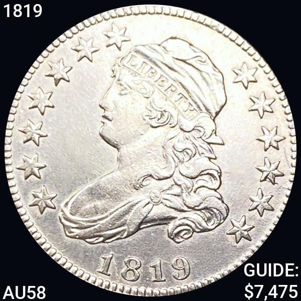 1819 Capped Bust Quarter CHOICE AU