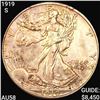 1919-S Walking Liberty Half Dollar CHOICE AU