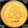 Image 1 : 1877 Series Key Indian Head Cent GEM PROOF RED