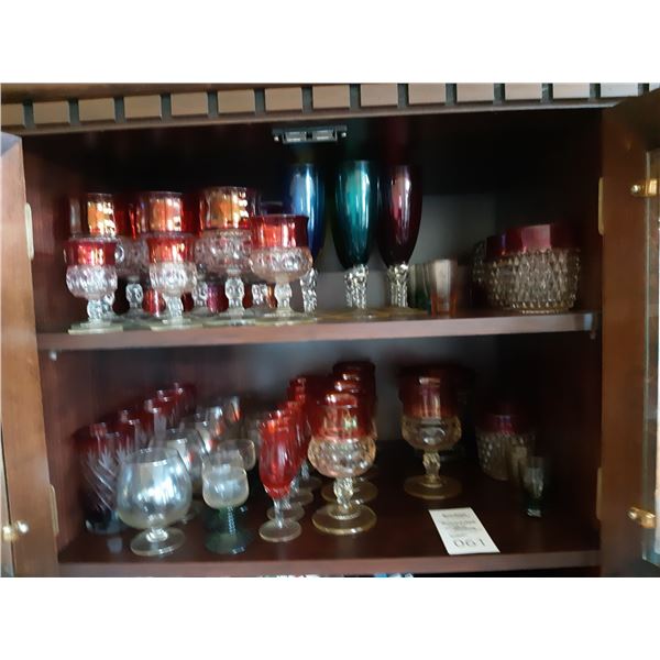 Crabberry Glass Wine Goblets Cat A