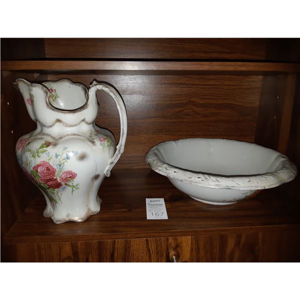 Antique Water Basin & Jug Cat B
