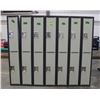 Image 1 : LOT OF 7 DOUBLE LOCKERS