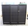 Image 1 : 2 PC 3 DRAWER BLACK CABINET