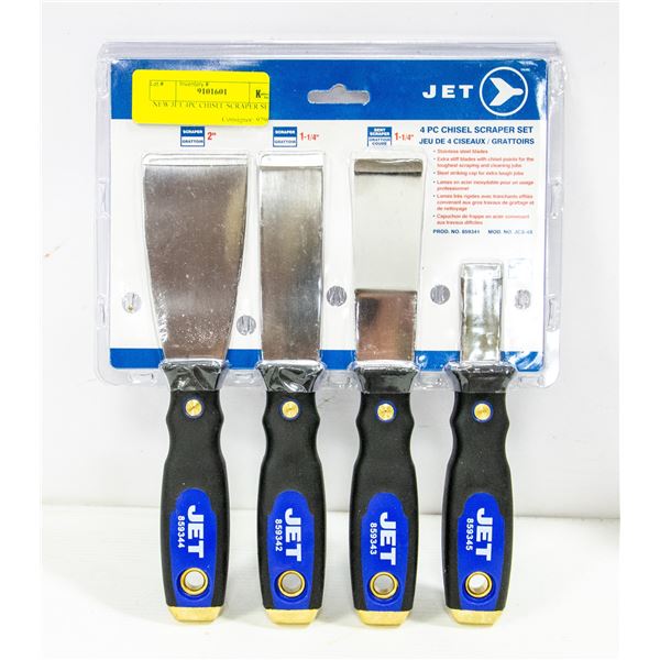 NEW JET 4PC CHISEL SCRAPER SET