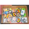 Image 1 : LARGE BOX WITH WELDING RODS / EMERY CLOTH ETC.