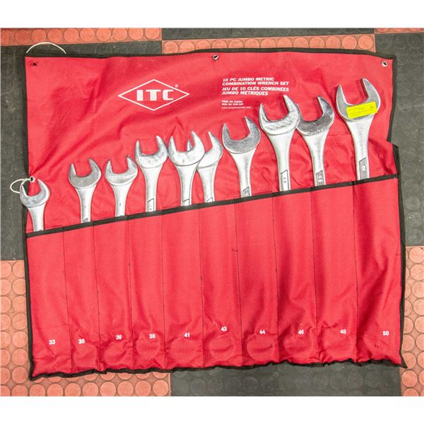 NEW ITC JUMBO METRIC COMBO WRENCH SET