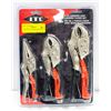 Image 1 : NEW ITC 3PC LOCKING PLIER SET