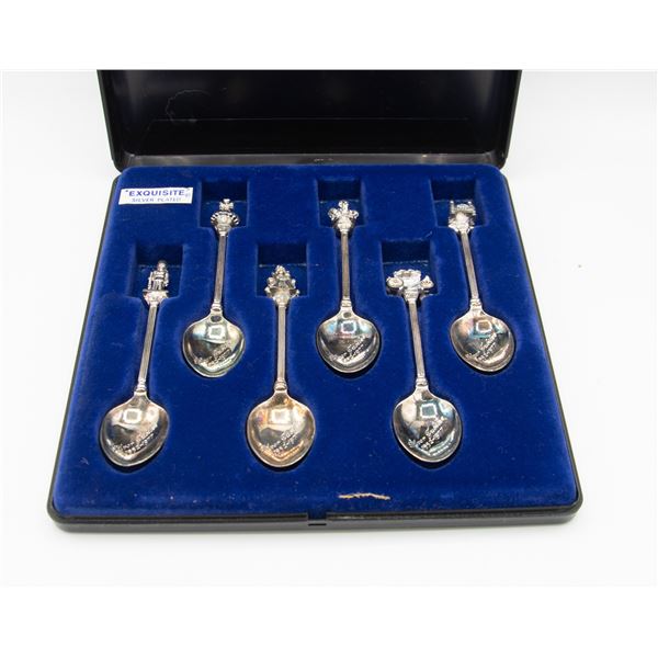 QUEEN ELIZABETH II SILVER ANNIVERSARY SPOON SET