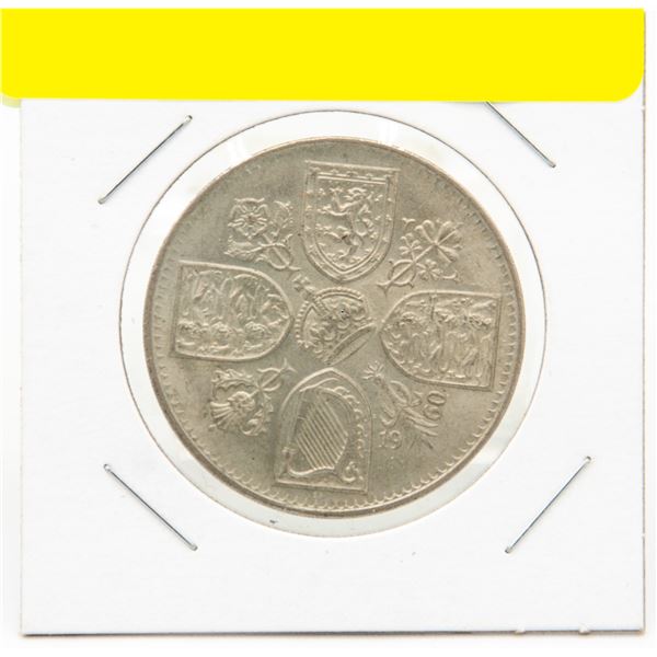 1960 FIVE SHILLINGS SILVER COIN