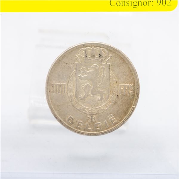 VINTAGE 1951 - 100 FRK. BELGIE SILVER COIN