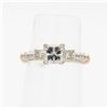 Image 1 : 14K WHITE GOLD DIAMOND & MOISSANITE