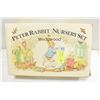 Image 1 : WEDGEWOOD 3 PC PETER RABBIT NURSERY SET IN AN